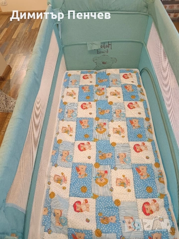 ПРОДАВАМ кошара Лорели с матрак, одеало и спални комплекти.