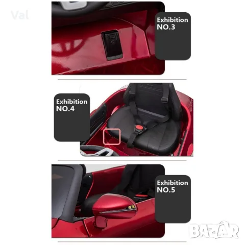 Черна акумулаторна кола Mercedes Benz CLS350 с кожена седалка 12V, снимка 7 - Коли, камиони, мотори, писти - 55306325