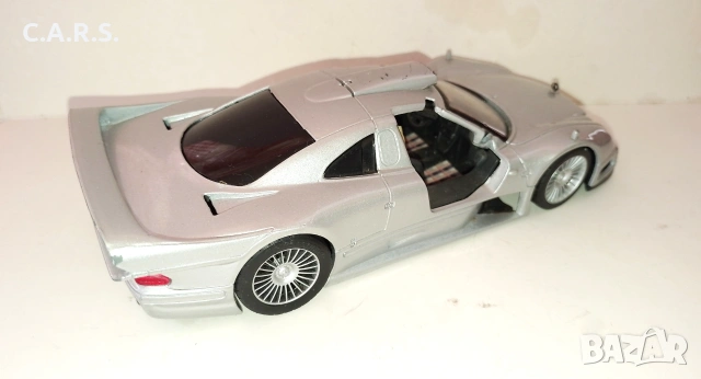 Mercedes Benz CLK-GTR Street Version MAISTO 1:26, снимка 4 - Колекции - 55077403