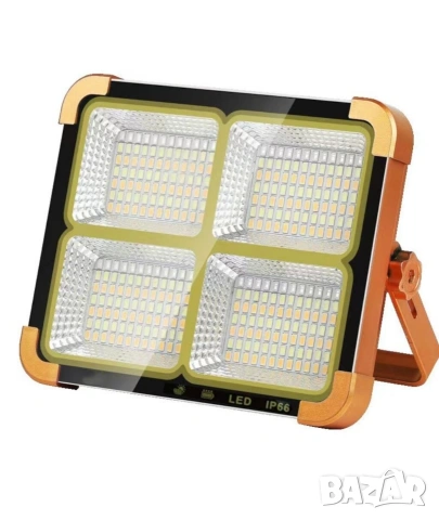 Соларен LED прожектор за външно осветление с USB зареждане, снимка 3 - Соларни лампи - 55217011