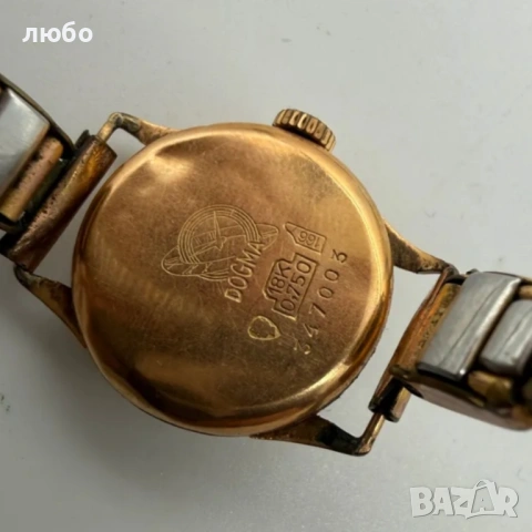 ЗЛАТЕН ДАМСКИ ЧАСОВНИК 18 К-0,750, снимка 2 - Мъжки - 54883780