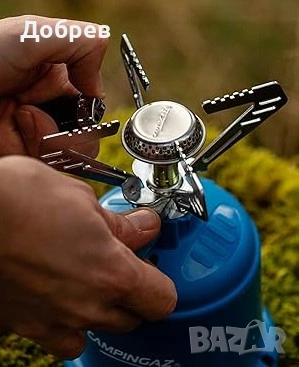 НОВ: Туристически газов котлон Campingaz Camping 206 S + 1 флакон C 206 Super, снимка 5 - Газови котлони - 54438238