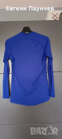 Adidas techfit размер М компресираща мъжка спортна тънка фланелка синя, снимка 2 - Тениски - 55421856