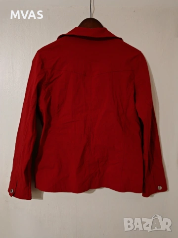 Ново дамско пролетно червено яке M L, снимка 2 - Якета - 54092910