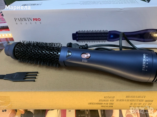 PARWIN PRO BEAUTY 2.0 Сешоар с четка за горещ въздух, 4 в 1 кръгла четка за сушене