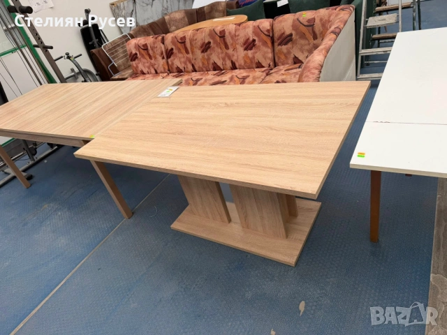 240344 НОВА трапезна маса 140/90 см тип островче -цена 130 евро или 254.26лв хбб цвят дъб сонома, НЕ, снимка 3 - Маси - 53958648