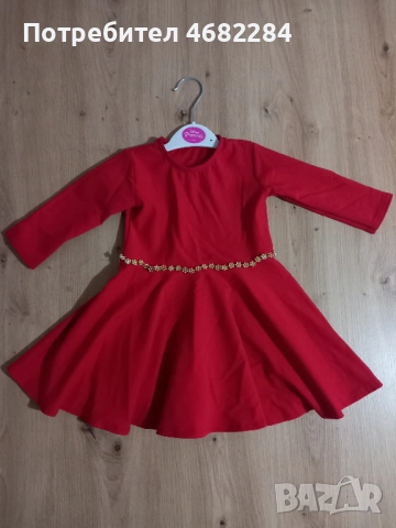 Луксозни маркови детски рокли 18-24м. 2г. + НОВИ детски сандалки ZARA / ЗАРА + ЯКЕ, снимка 5 - Бебешки рокли - 54629152