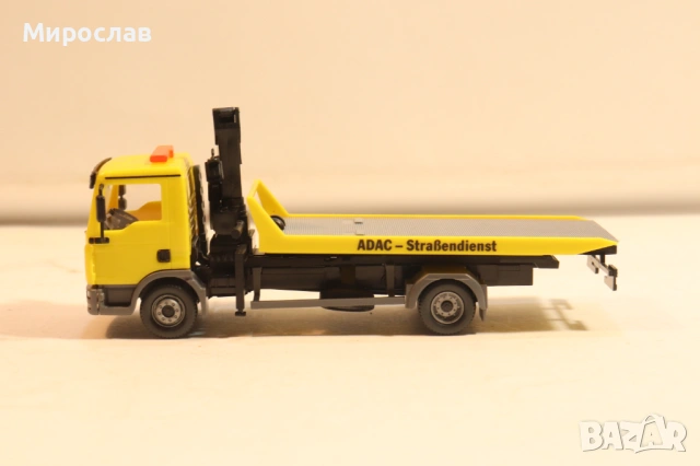 WIKING H0 1/87 MAN ADAC РЕПАТРАК ПЛАТФОРМА КАМИОН МОДЕЛ