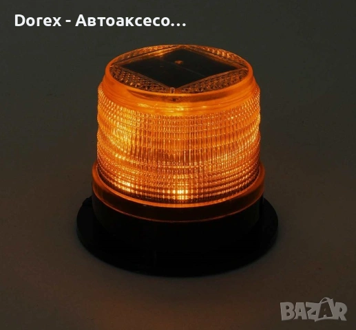 Соларна сигнална лампа маяк с 8 LED диода - соларна, снимка 5 - Аксесоари и консумативи - 54784275