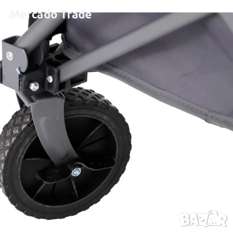 Сгъваема транспортна количка за къмпинг Mercado Trade, Сив, снимка 5 - Къмпинг мебели - 53967312