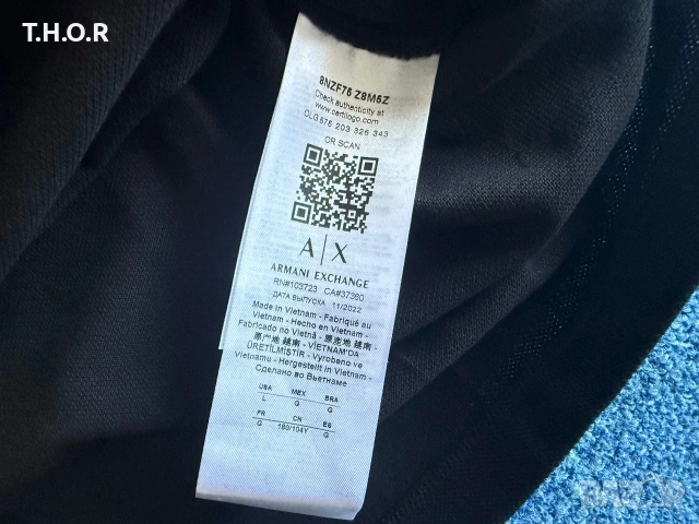 Boss / Armani Exchange Polo Shirt ОРИГИНАЛНИ мъжки поло тениски - M, снимка 6 - Тениски - 54982719
