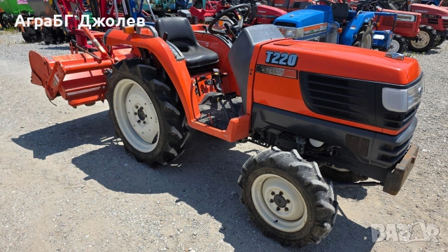 Японски трактор Kubota T220 с фреза, 4x4, 22 кс., АграБГ Джолев, снимка 6 - Селскостопанска техника - 55118686