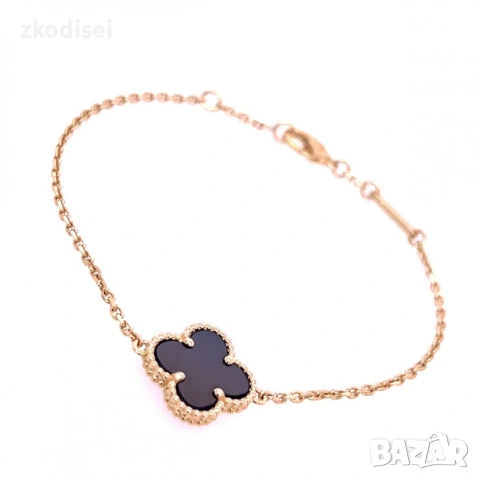 Златна дамска гривна Van Cleef 3,75гр. 18,0см. 14кр. проба:585 модел:37760-2, снимка 2 - Гривни - 54958756