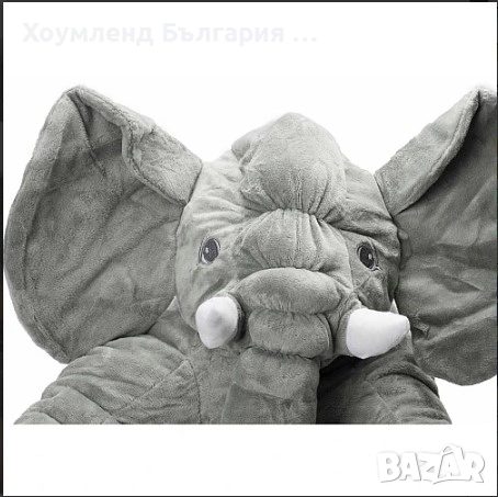 Голям плюшен детски слон 60см, снимка 6 - Плюшени играчки - 54356665
