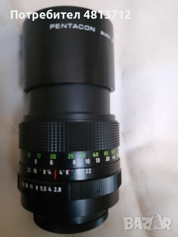  Обектив PENTACON auto 2.8/ 135 MC GDR 1066486, снимка 7 - Антикварни и старинни предмети - 54973541
