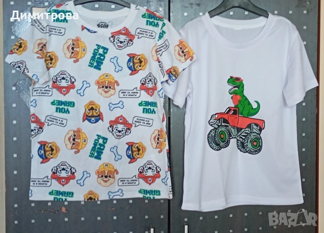 Чисто нови тениски 4бр размер 122см, снимка 2 - Детски тениски и потници - 53982051
