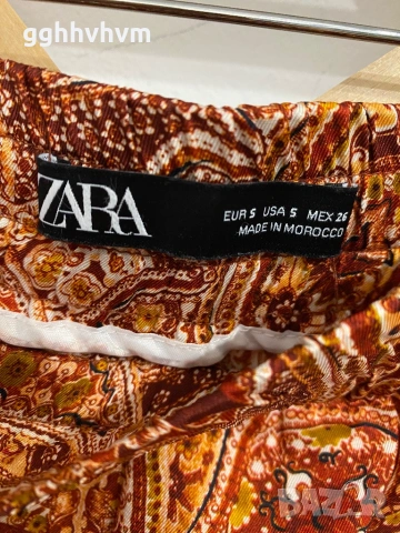 Прав сатенен панталон на Zara, снимка 2 - Панталони - 54359718