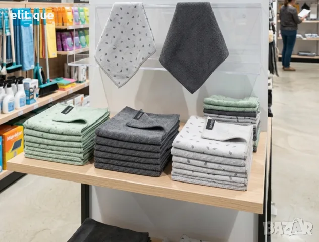 Комплект 2 броя микрофибърни кърпи, Brabantia SinkSide Light Grey/ Dark Grey