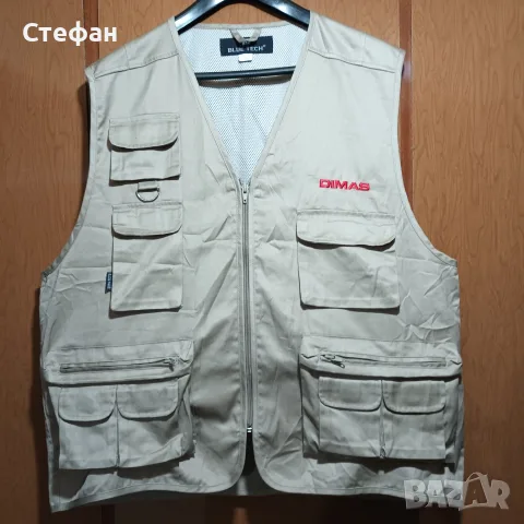 Нов бежев елек с 11джоба, снимка 2 - Якета - 55333361