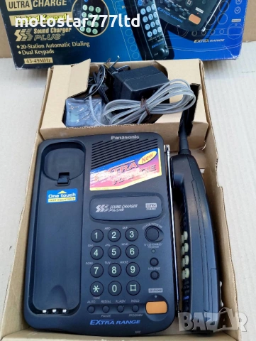 Безжичен телефон Panasonic KX-TC256BX-B нов, снимка 7 - Друга електроника - 54932753