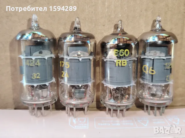 Мрачната четворка EF806S Tesla радио лампи, снимка 4 - Аудиосистеми - 55539666