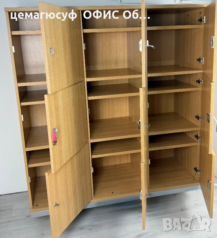 Висококачествен Шкаф с Врати и Заключване – Идеален за Офис или Дом, снимка 2 - Етажерки - 54431752
