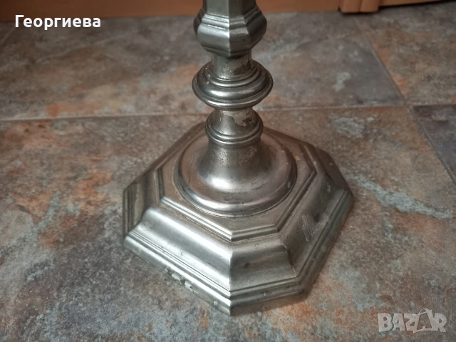 Свещеник от метална сплав , снимка 4 - Декорация за дома - 54824306