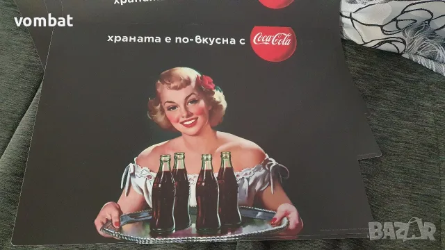Ретро колекционерски подложки за хранене Coca-Cola – 5 бр., снимка 4 - Колекции - 55427024