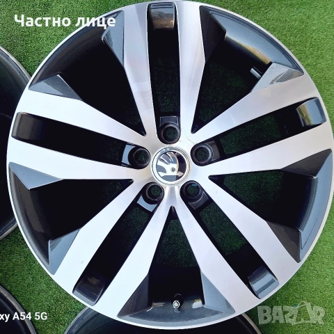 Продавам 4бр оригинални 17-ки за Шкода Скала,Камик,Фабиа,Ромстер,Практик, снимка 3 - Гуми и джанти - 54410536