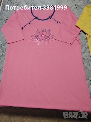 две памучни нощници за родилки , снимка 2 - Рокли - 54345503