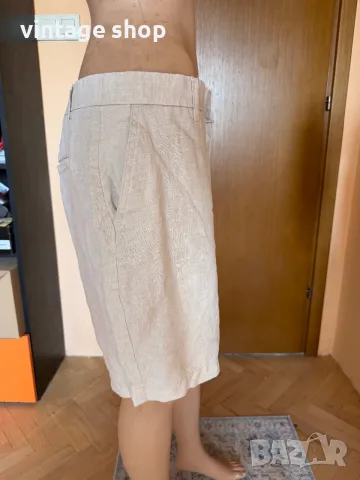 Мъжки бермуди Zara(къси панталони) 100 % лен, размер XL, снимка 12 - Къси панталони и бермуди - 55323643