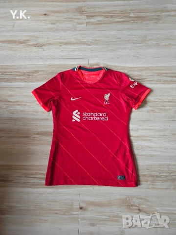 Оригинална дамска тениска Nike Dri-Fit x F.C. Liverpool x M. Salah / Season 21-22 (Home)