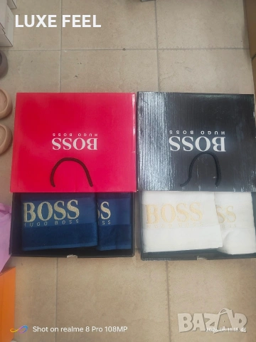 Lacoste ⚜️ Gucci ⚜️Hermes ⚜️ Tommy Hilfiger ⚜️2бр Хавлии в Кутия , снимка 6 - Хавлиени кърпи - 54868970