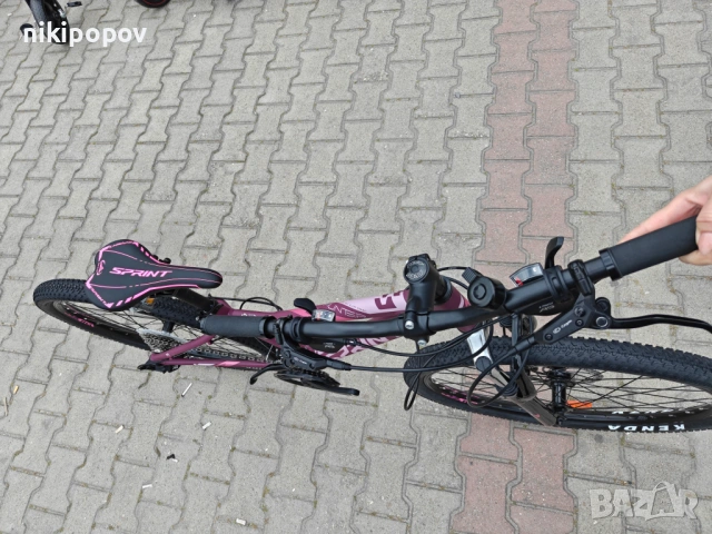 PA Алуминиев велосипед 27.5" HUNTER LADY розов, снимка 5 - Велосипеди - 54493552