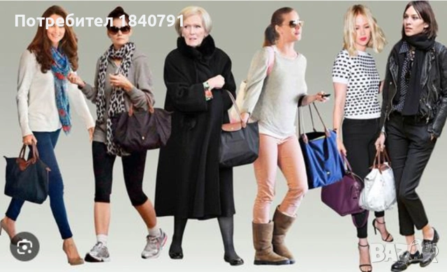 НОВА Longchamp Le Pliage – с етикети, млечно бежова, М, дълги дръжки, снимка 17 - Чанти - 54517947