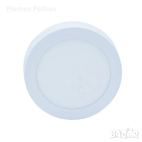 MITEA Lighting M12NO - LED мини панел за повърхностен монтаж, 12W, 3000K, бял, кръг, снимка 2 - Лампи за таван - 55121895