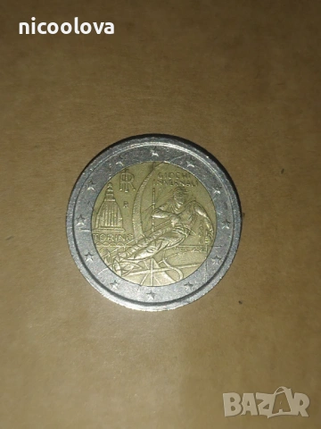 2 евро , Италия , зимни олимпийски игри 2006г, Торино , снимка 4 - Нумизматика и бонистика - 54402994