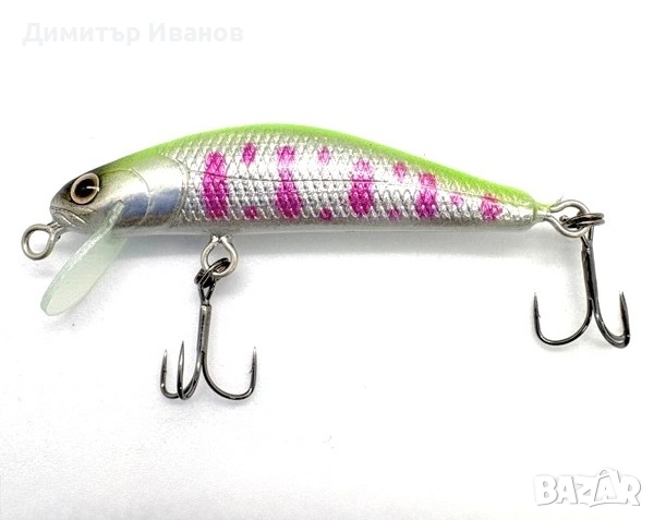 Чисто нов японски воблер Try-Angle ILLUMINNOW 47SS, 47mm, 2g – цвят CHART YAMAME