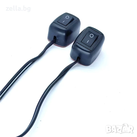 ON/OFF бутон за автомобил и мотор 12V/24V DC 10A с лепящ монтаж и 60 см кабел 10461, снимка 7 - Друга електроника - 54703451