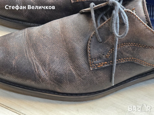 Класа от Bugatti (Номер 43) – Кожени, обувани веднъж!, снимка 3 - Официални обувки - 54638484