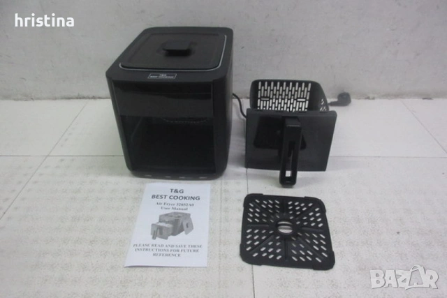Air fryer 2в1 + грил, снимка 3 - Фритюрници - 54540773