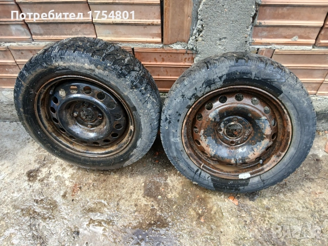 Комплект стоманени джанти с гуми 14 цола (4х100) за Renault Megane Scenic, снимка 2 - Гуми и джанти - 55053072