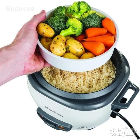 Оризоварка Russell Hobbs Medium Rice Cooker (27030-56) 0.8L, снимка 3 - Мултикукъри - 55070680