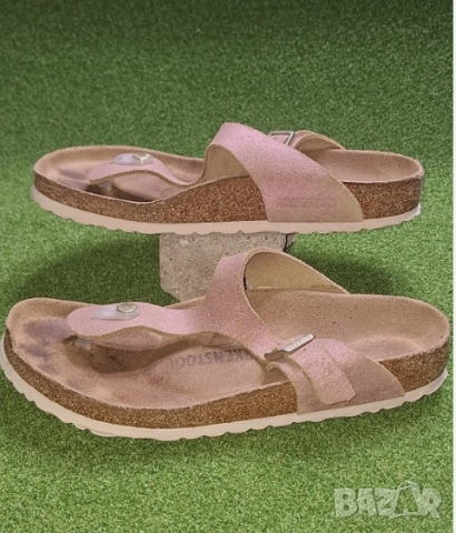 чехли Birkenstock GIZEH Suede Metallic Rose Copper номер 39 