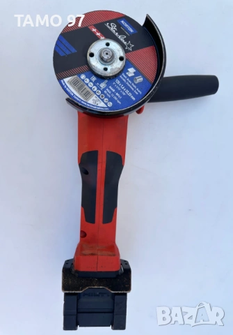 Hilti AG 6D-22 Nuron - Безчетков ъглошлайф с SensTech 2x22V 5.10Ah перфектен!, снимка 4 - Ъглошлайфи - 54586352