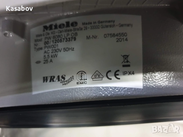 230V 9кг Miele Professional PW 6080 Пералня Миеле, снимка 11 - Перални - 53980074