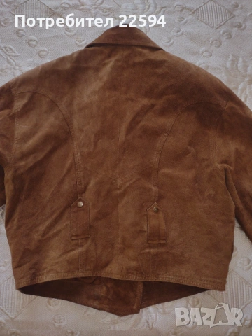 Пролетно яке от велур, снимка 4 - Якета - 54171391