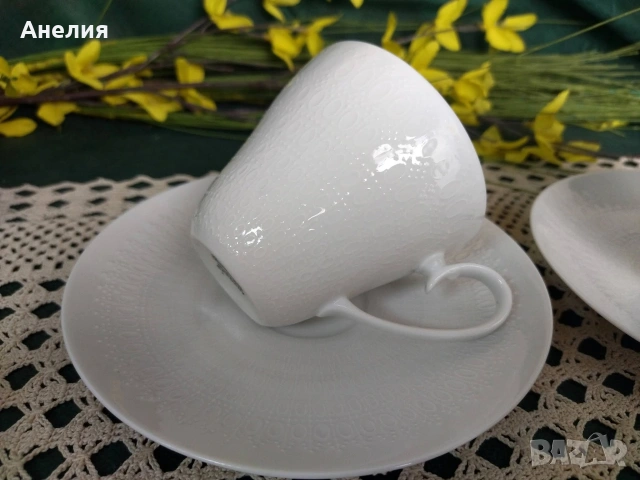 Rosenthal бели релефни, снимка 6 - Чаши - 54438607