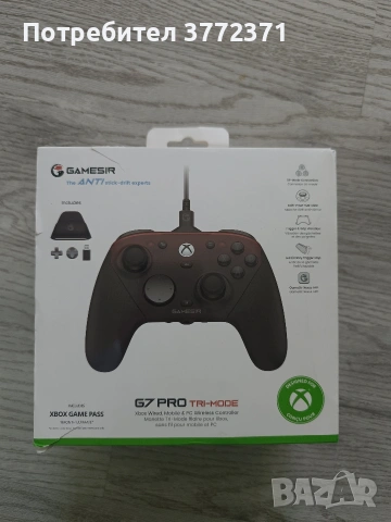 Контролер GameSir G7 Pro Shadow Ember, безжичен и с кабел, XBOX Series, PC, Android Червен