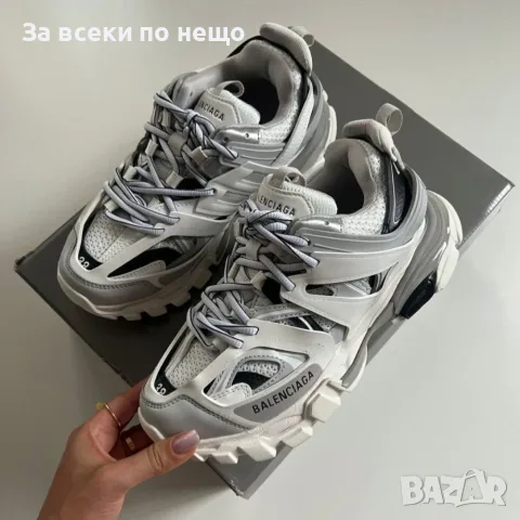 Balenciaga Track Sneaker White/Grey/Silver Унисекс👟Дамски Маратонки👟Мъжки Спортни Обувки Код ch90